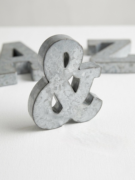 Hobby Lobby Other - Galvanized Metal Ampersand Sign Tabletop Farmhouse Decor-Hobby Lobby NWT